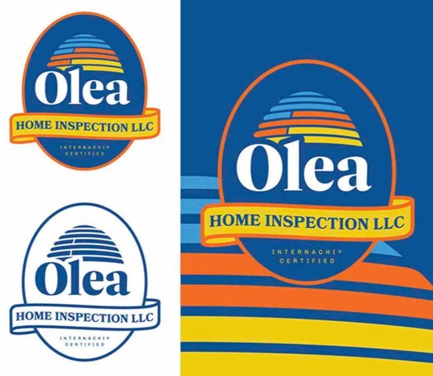 A newly designed logo for Olea Home Inspections.