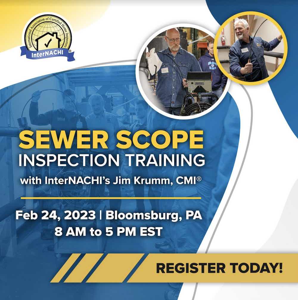 Sewer scope training class in Pennsylvania.